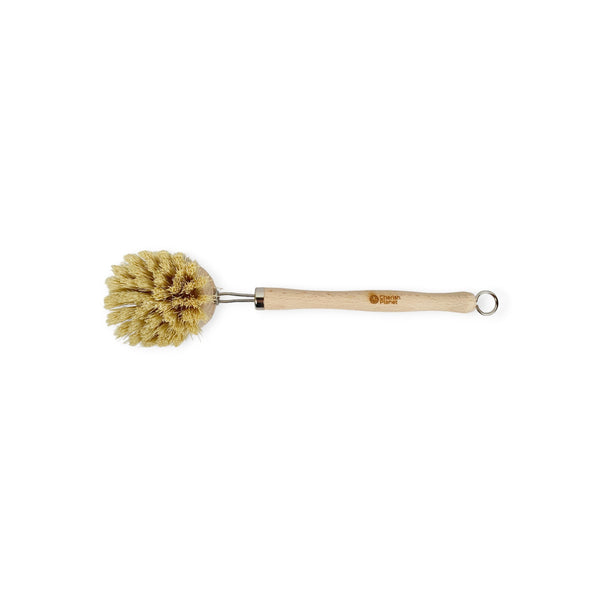 Long Wood & Hemp Dish Cleaning Brush