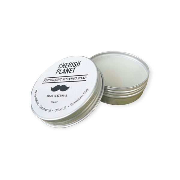 Natural Hemp & Coconut Oil Peppermint Shaving Soap