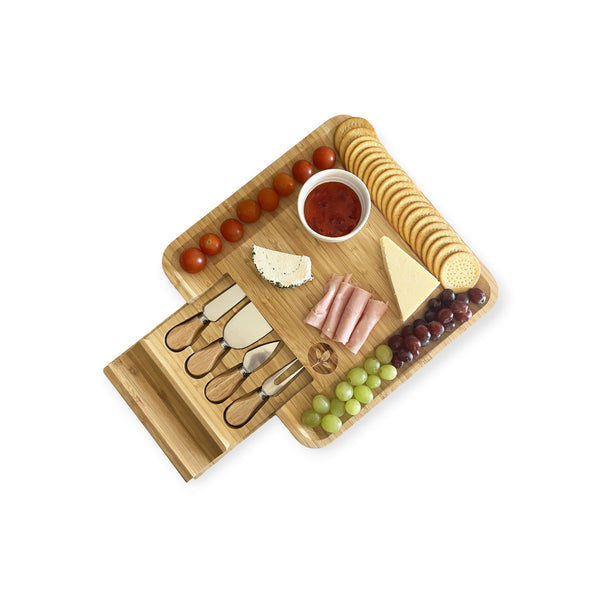 Bamboo Cheese Board & Cheese Knife Set