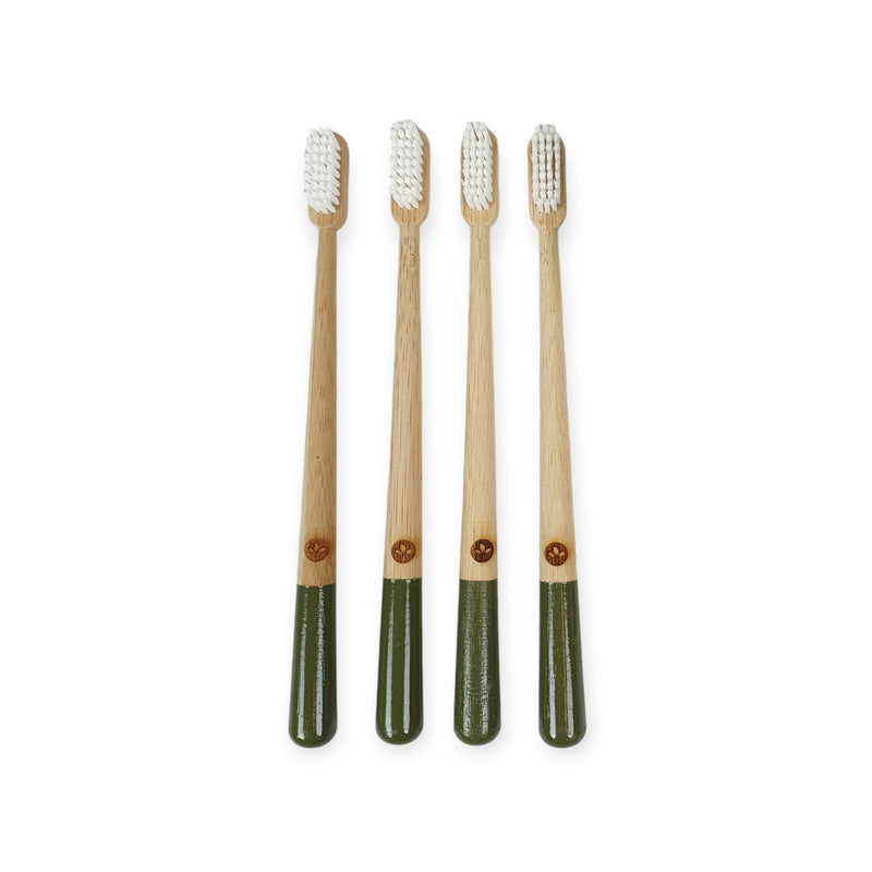 Bamboo Toothbrush - Set of 4 Family Pack