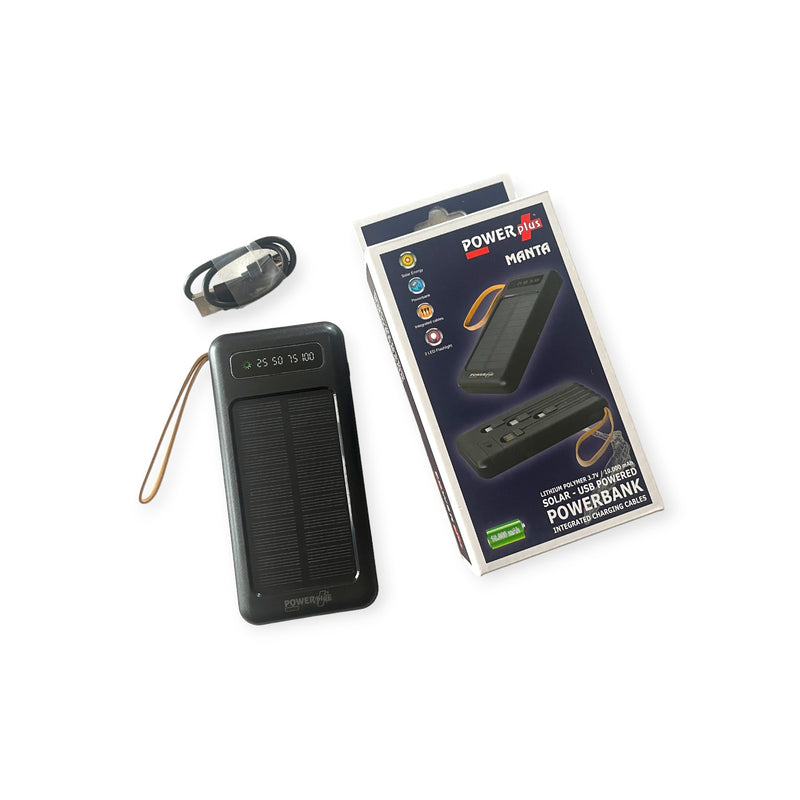 POWERplus Manta Solar 10,000 mAh USB Powered Powerbank