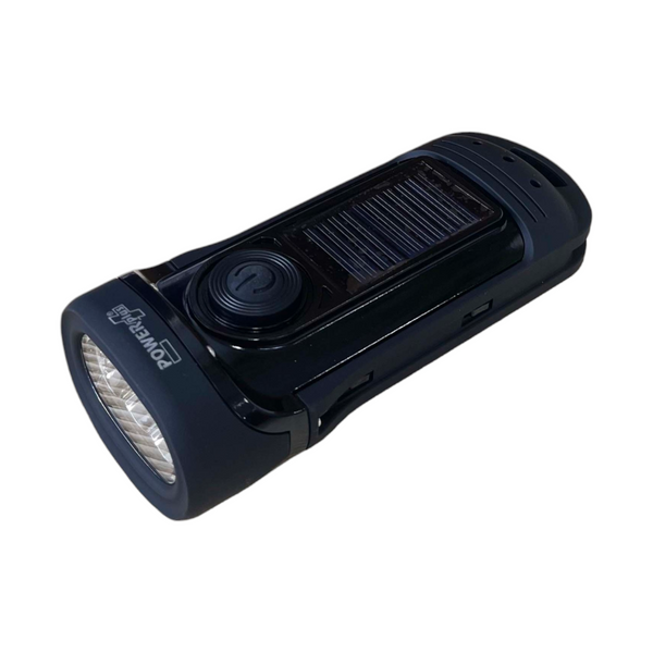 POWERplus Barracuda Waterproof Wind-Up and Solar LED Flash Light
