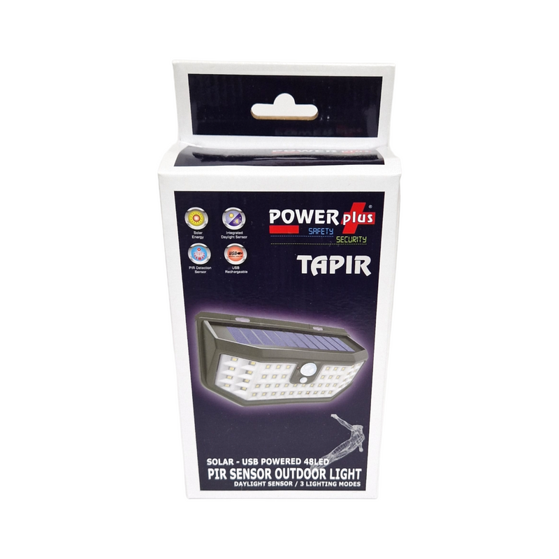 POWERplus Tapir Outdoor Motion LED Solar Security Light
