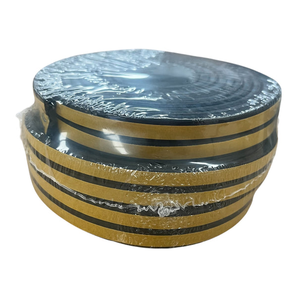 Draught Proofing EPDM Foam Roll – 15mm Self-Adhesive Weatherstrip Seal for Doors & Windows (15m Length, Fits 3mm–5mm Gaps)