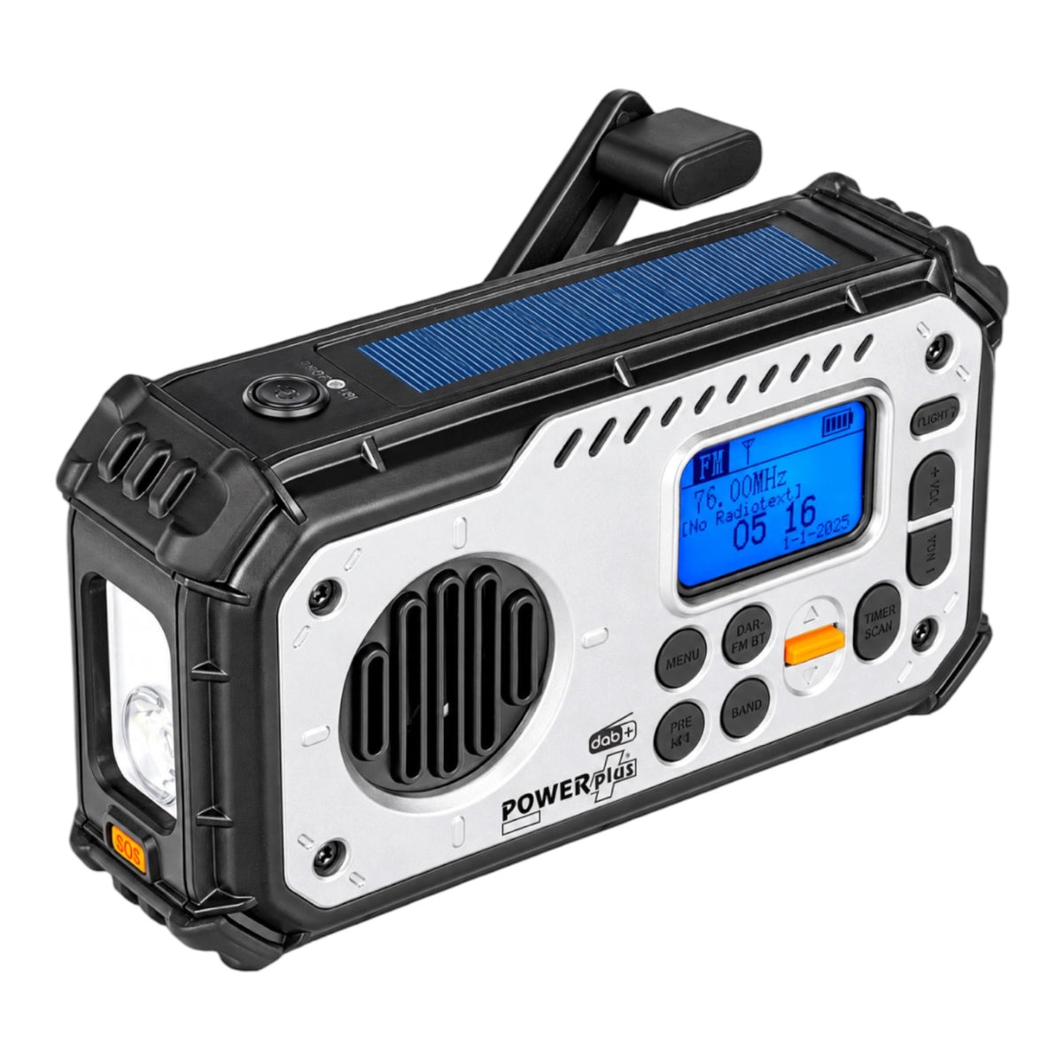 POWERplus Bison Dynamo Solar DAB+ / FM Radio