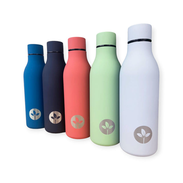 Soft-touch Stainless Steel Water Bottle (550ml)