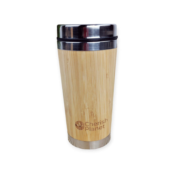 Bamboo Portable Tea & Coffee Mug - 400ml