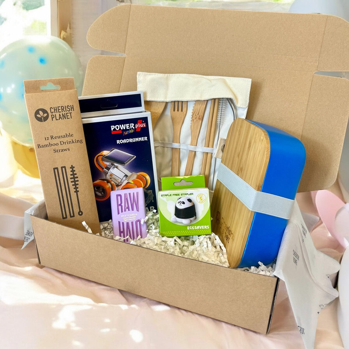 Kids Eco - Friendly Lunch Box & Accessories - Sustainable School Lunch Present for Boys & Girls - Cherish Home