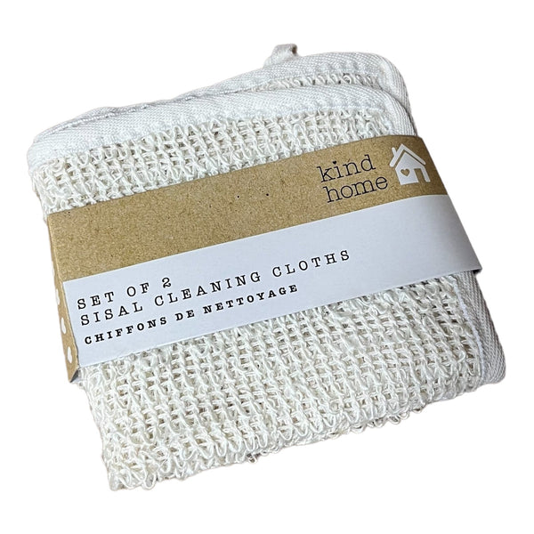 Reusable Sisal Cleaning Cloths - Pack of 2