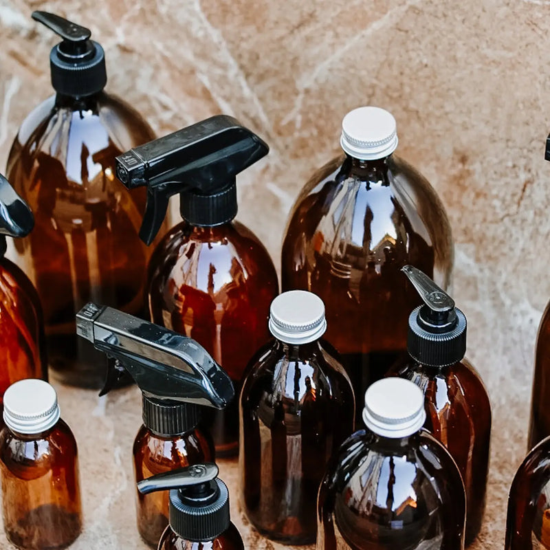 Amber Glass Reusable Spray Bottle - 500ml