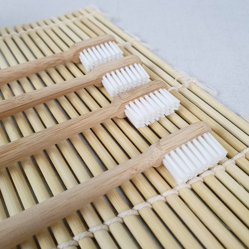 Bamboo Toothbrush - Set of 4 Family Pack
