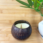 Soy Wax Real Coconut Shell Candle - Jasmine Scented