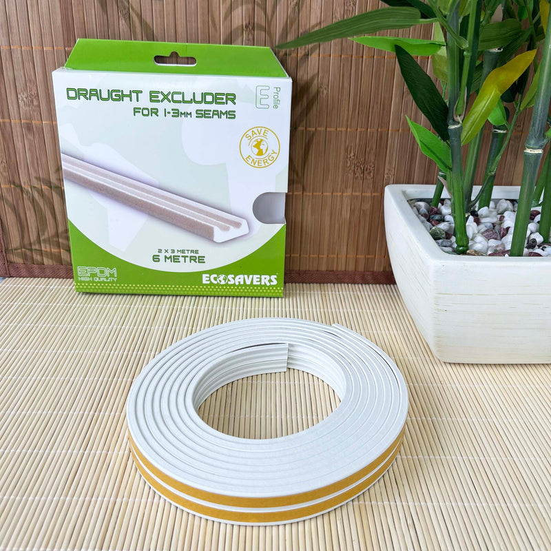 EcoSavers Draught Excluder E Profile for 1-3mm Seams