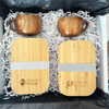 His & Hers Eco Lunch Gift Box containing two eco lunch boxes and two eco coffee cups