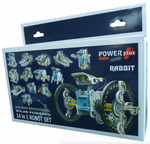 POWERplus Rabbit Solar Powered 14-in-1 Robot Set