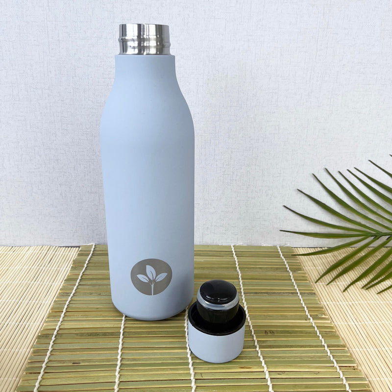 Soft-touch Stainless Steel Water Bottle (550ml)