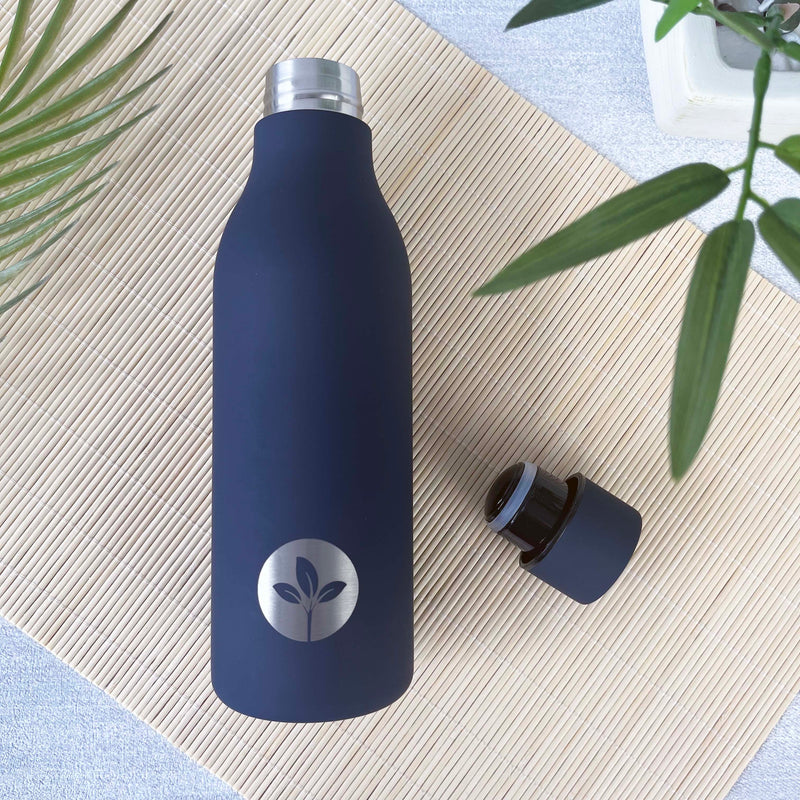 Soft-touch Stainless Steel Water Bottle (550ml)