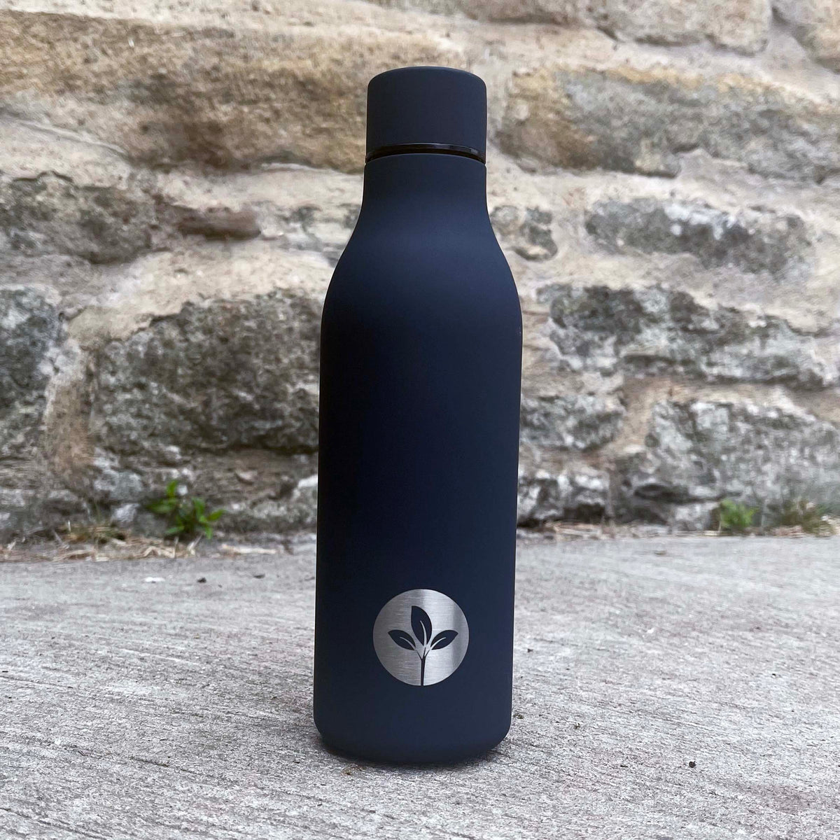 Soft-touch Stainless Steel Water Bottle (550ml)