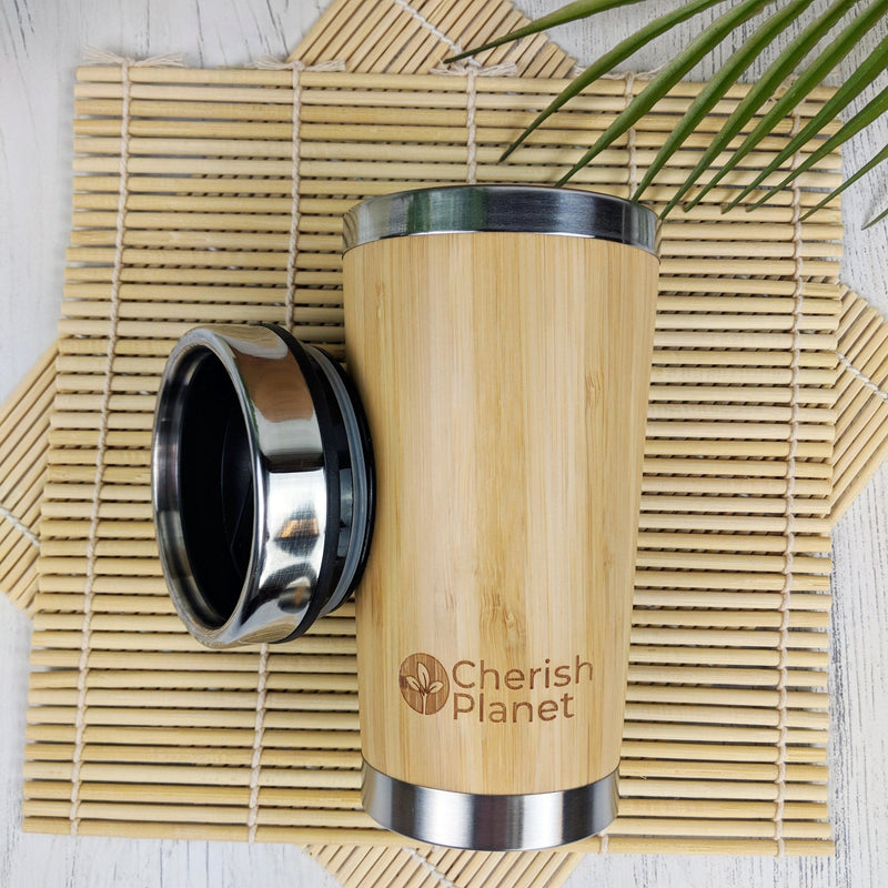 Bamboo Portable Tea & Coffee Mug - 400ml