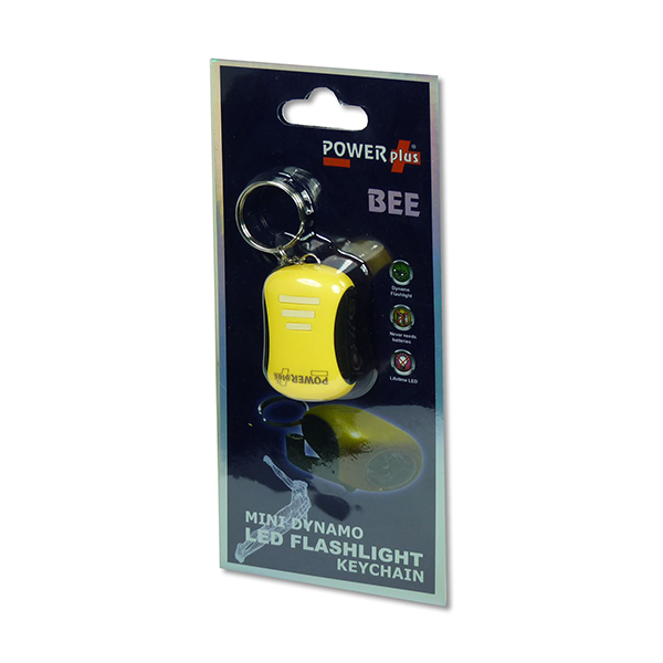 POWERplus Bee Mini Dynamo LED Torch with Keychain